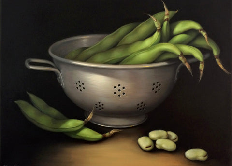 STILL LIFE WITH FAVA BEANS ~ Archival print