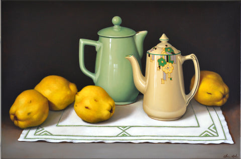 STILL LIFE WITH TEAPOTS & QUINCES