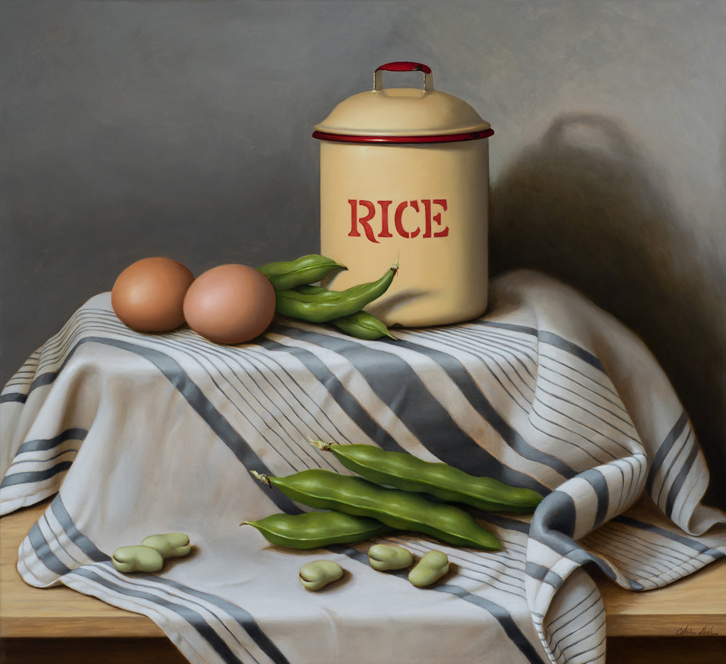 STILL LIFE WITH ENAMEL CANISTER ~ Archival Print
