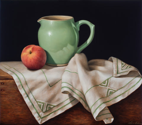 STILL LIFE WITH ART DECO CLOTH ~ Archival print