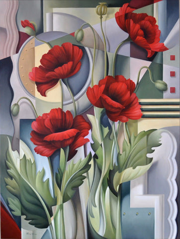 CUBIST POPPIES