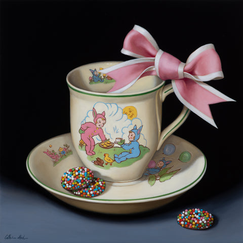 STILL LIFE WITH PINK BOW