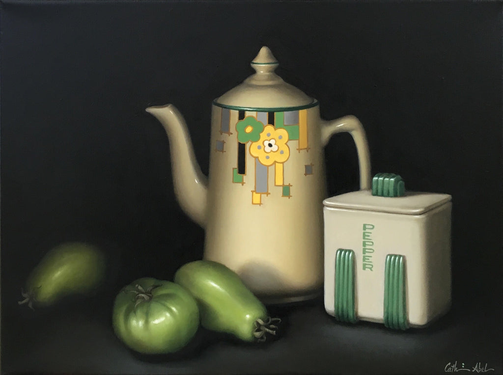 STILL LIFE WITH GREEN TOMATOES