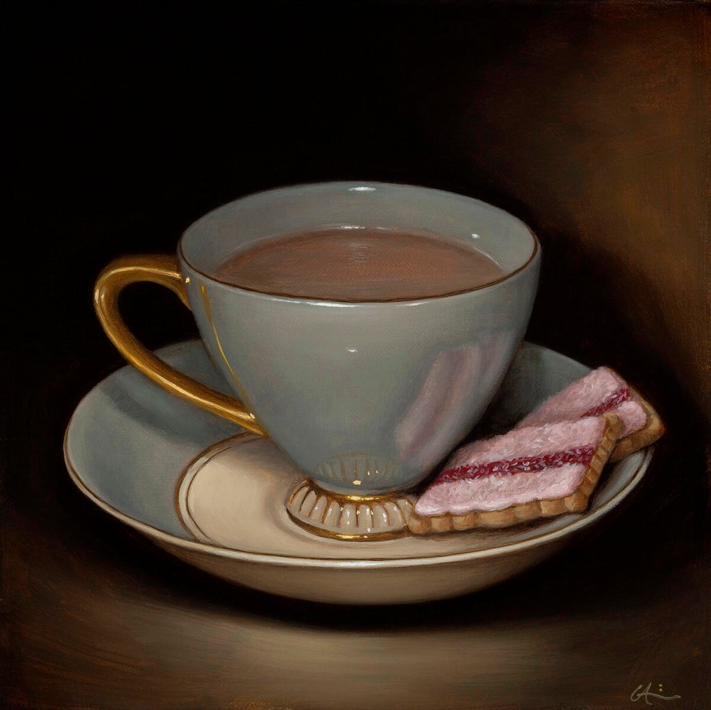 TEASCAPE WITH ICED VOVOS ~ Archival print